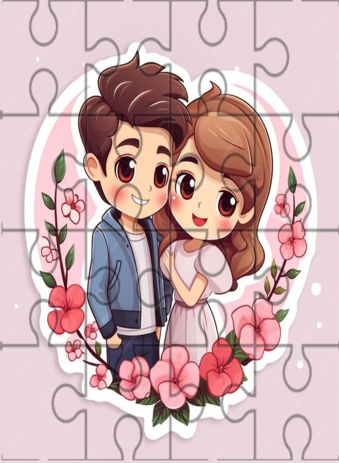 G.FIDEL أحجية GFIDEL الشخصية - قلب ومستطيل | هدية عيد الحب للحبيبة والحبيب! (شكل مستطيل) - Image 4